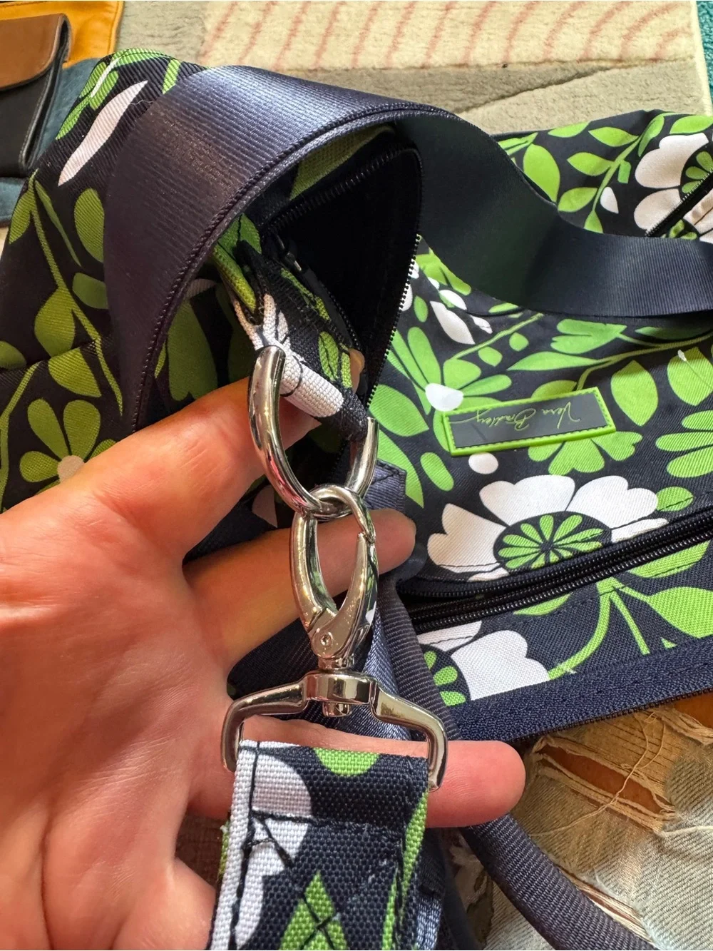Vera Bradley Trimmed Traveler lucky You Tote Bag